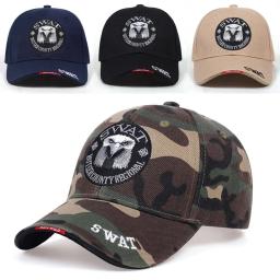 Bonés de beisebol bordado swat para homens e mulheres, secagem rápida, esportes ao ar livre, chapéus snapback, moda, águia - Image 1