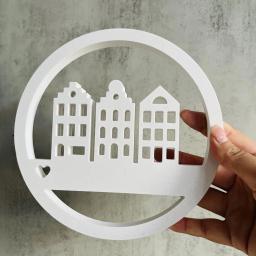 Molde De Silicone Concreto Para Fazer Ornamentos Para Casa, Gesso DIY, Artesanato De Resina, Moldes De Fundição, Decoração Para Casa Suprimentos, Ornamento De Casas - Image 1