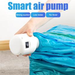Bomba De Saco De Compressão Selada A Vácuo, Bomba De Ar Elétrica, Mini Máquina De Aferição A Vácuo, EUA, UE, Poupança De Trabalho Para Roupas, Sacos De Armazenamento, 55W - Image 3