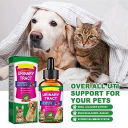 Pet UTI Poderosas Gotas de Bexiga, Cuidados Urinários, Suprimentos Multifuncionais para Tratamento Cranberry, Cães e Gatos, 60ml - Image 2