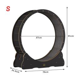 Brinquedos para gatos, pista circular, interativa doméstica, exercício de piso para animais de estimação, roda de corrida, madeira sólida, placa de fibra de gato, esteira para gatos - Image 6