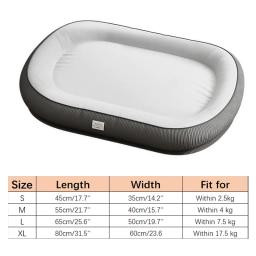 Cama macia de espuma de memória, Tapete de dormir para cães pequenos e médios, removível, antiderrapante, canil, suprimentos para animais, quente, inverno - Image 6