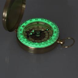 Portátil bronze ouro cor cobre bolso bússola, navegação com display noctilucence, acampamento ao ar livre e caminhadas, novo - Image 3