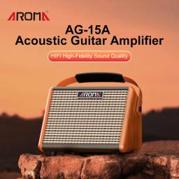 Amplificador portátil recarregável da guitarra acústica, orador de Bluetooth, ajuste do Reverb do canal duplo - Image 1