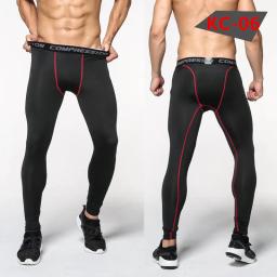 Homens Camuflagem Calças Justas Homem Fitness Compressão Calças de secagem rápida Rashguard Elastic Leggings para Treinamento de Ginásio - Image 5