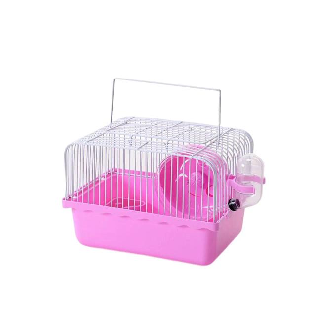 Gaiola de Hamster Portátil com Roda - Caixa de Transporte Ideal para Pequenos Animais