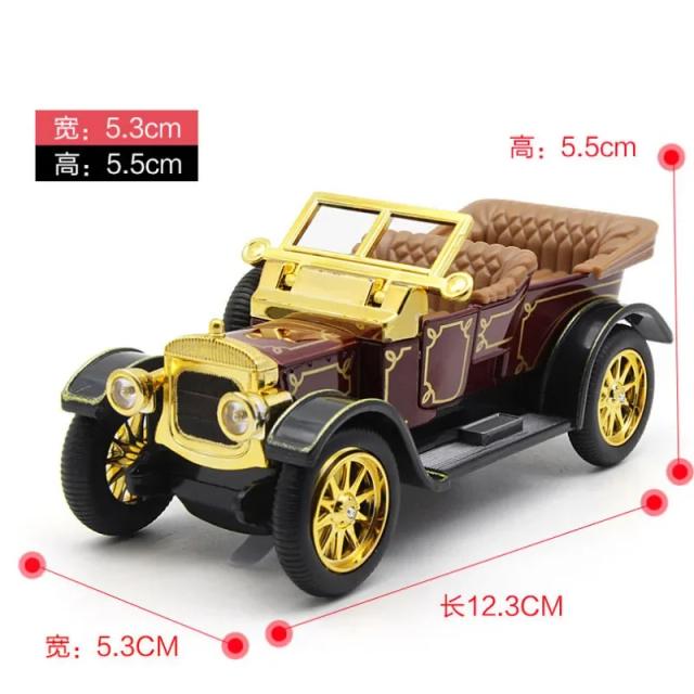 Carro Vintage Clássico em Miniatura 1/32: Brinquedo Metálico para Colecionadores e Presentes