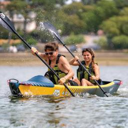 AQUA MARINA TOMAHAWK-PVC Inflável Paddle Pump, caiaque Barco Inflável, Canoa Paddle Pump, Assento Manômetro, Drop Stitch Material - Image 1