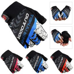 Esportes ao ar livre Meio Dedo Luvas Protetor Solar Antiderrapante Respirável Luvas De Ciclismo Montanhismo Pesca Fitness Luvas Sem Dedos - Image 1
