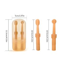 2x conjunto escova dentes para animais estimação silicone gatos cães dental-saúde 360 ​​cabeça cilindro - Image 6