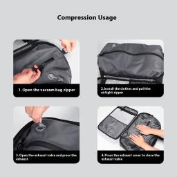 Mochila Mark Ryden para viagem, mochila de bagagem com vedação a vácuo e bomba, bolsa escolar de grande capacidade para laptop - Image 3
