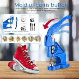 Conjunto de ferramentas para perfuração de ilhós, botões de pressão, ilhós de metal, vem com 3 matrizes, 3000 ilhós de ouro e prata, papel de ilhós - Image 2