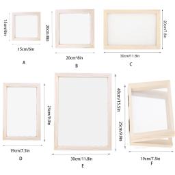 Artesanato Reciclagem Papel Fazendo Kit, Moldura De Tela De Artesanato De Arte, Papel Fazendo Tela De Madeira Suporte De Papel Molde Molde De Tela - Image 6