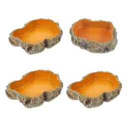 Réptil Água Tigelas Terrário Decorativo, Tigela De Alimentação De Resina para Sapo Tartaruga Tartaruga Leopardo Gecko - Image 2