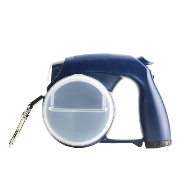 Coleira Retrátil de 13 Pés para Cães com Luz LED e Suporte para Saco de Cocô