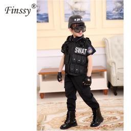 Colete Tático Militar do Exército para Meninos e Meninas, Airsoft Gear, Uniforme de Armadura de Combate, Swat, Polícia, Ao Ar Livre, Traje - Image 4