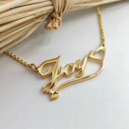 Colares personalizados com nome para mulheres e meninas, jóias personalizadas, nota musical, coração, beleza - Image 4