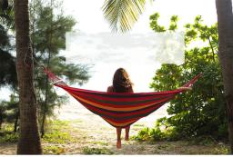 Anti-Rollover Hammock para acampamento ao ar livre, lona espessa, paraquedas, móveis de malha, cama pendurada no quintal - Image 2