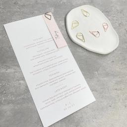 20-100pcs Menus Personalizados Casamento Aniversário Festa Convidado Menu Cartão com Nome Tag e Ouro/Prata Clipe Simples e Bonito - Image 5