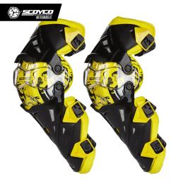 SCOYCO Motocicleta K12 PP PC Shell Kneepad Protector, Equipamento Masculino, Engrenagens de Proteção, Livremente Motocross Corrida Moto Gear - Image 2