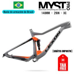 2025 Lexon MYST Titan 29ER Quadro de Carbono MTB XC Trail Suspension Boost Mountain Bike Frameset Xfusion 15 17 19 polegadas Bicicleta - Image 1