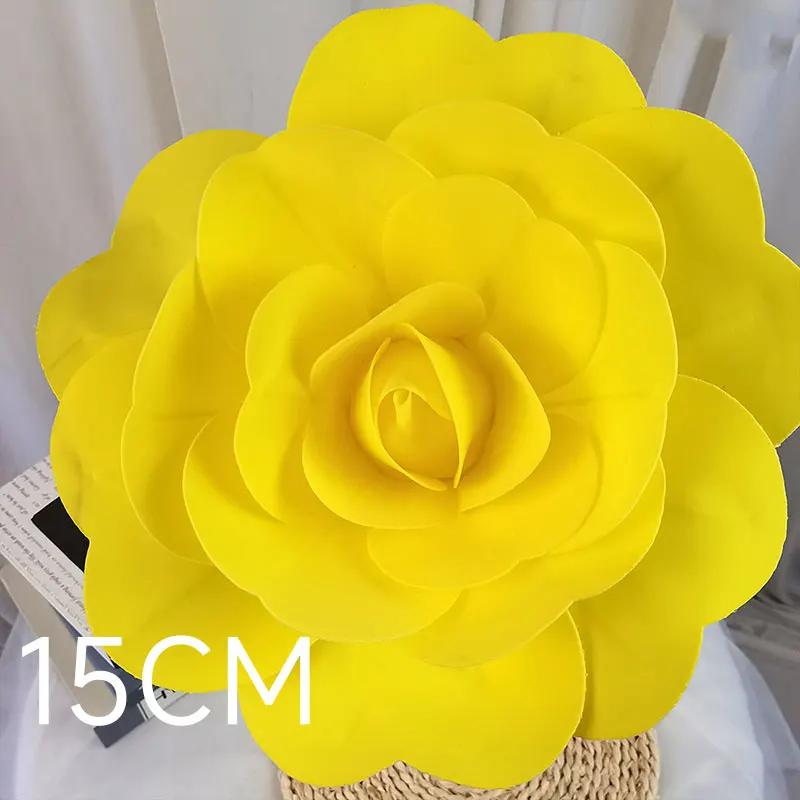 Grande Exagero Alfinete Flor de Espuma para Mulheres, Corsage Elegante, Pinos de Colarinho Y2K, Jóias Casamento, Personalidade - Image 1