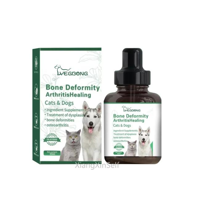 Tratamento para Deformação Óssea e Artrite em Cães e Gatos com Suplementos de Dysplasia - 30ml