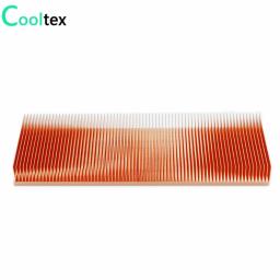 Cooltex 150x50x15mm dissipador de calor de cobre puro skiving fin dissipador de calor radiador para chip eletrônico led cooler - Image 3