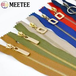 Meetee-Zíperes de metal para roupas e sacolas, fechos de fechamento automático, fecho de bolso Zip, material de costura, 15 cm, 18 cm, 20 cm, 25 cm, 30cm, PCes 3 - Image 4