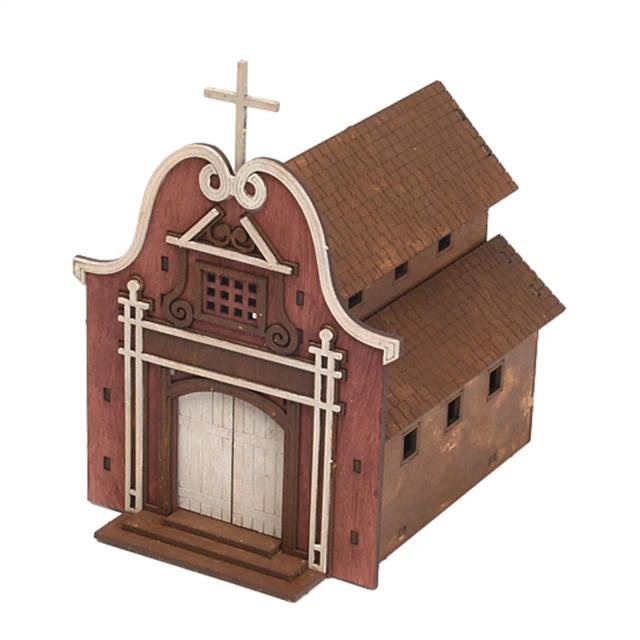 Kits de Construção de Madeira 3D: Artesanato Criativo para Adultos e Crianças, Modelos DIY de Casinhas em Escala 1:72, Presente Original e Divertido