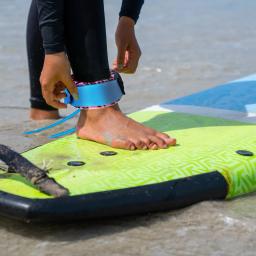 Surfing Pé Leash, Corda Surf Leg, Swivels inoxidáveis, Longboard Pé, TPU, 7mm de espessura, 6ft, 8ft - Image 3