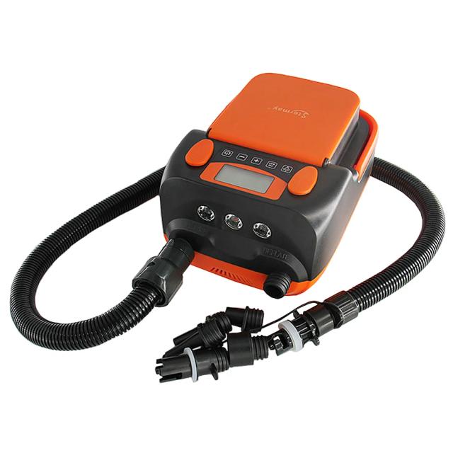 Bomba de Ar Inteligente 16PSI com Display LCD, 6 Bicos, 6000mAh e Função de Inflação e Deflação