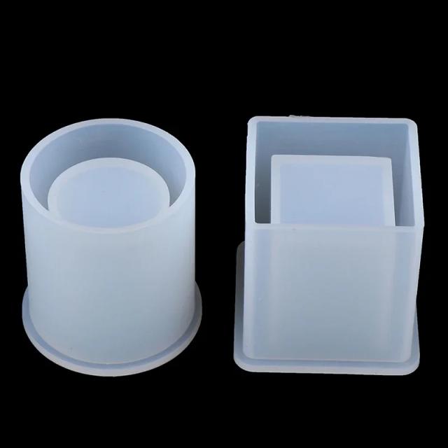 Moldes de Resina Epóxi para Artesanato: Vela, Silicone, Flor Seca e Porta-Canetas DIY