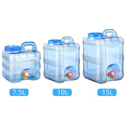 Portátil Camping Water Container, tanques de água pura, produto comestível, de grande capacidade com torneira, suprimentos ao ar livre, 7.5 L, 10 L, 15L - Image 4