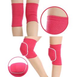 Elastic Sports Compression Knee Pads, protetor de joelho, suporte esponja espessa para dança Roller Voleibol Treinamento Joelhos Brace - Image 2
