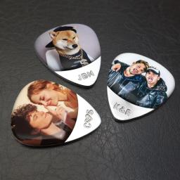 Palheta de guitarra personalizada, foto personalizada, palheta de guitarra estampada à mão, presente de lembrança para ele, formatura, presente do pai - Image 2