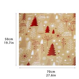 Papel De Embrulho De Presente De Natal, Papel Kraft Colorido, Embalagem Retro, Decoração, 50x70cm, 1Pc - Image 6