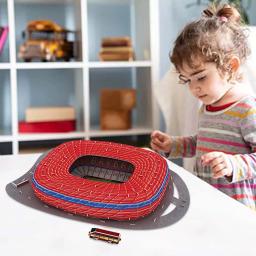 3D Football Field Model, DIY Assembly, Stadium Puzzle, Football Club Stadium, lembrança, brinquedos para crianças, crianças, adultos Presentes - Image 4