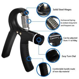 5-60kg ajustável pinça pesada fitness mão exercitador aperto treinamento de pulso aumento força primavera dedo pitada carpal expansor - Image 4