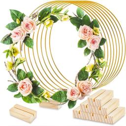 Aro De Metal Para Grinalda Floral, Quadro Apanhador De Sonhos, Anéis De Arame De Natal, Guirlanda De Flores, Macramé, Decoração De Casamento, 20-40cm - Image 1