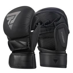 Luvas de Boxe Profissional MMA para Homens, Couro PU, Luta MMA, Artes Marciais, Karatê, Treinamento Muay Thai - Image 1