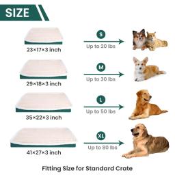 Colchão lavável para animais com zíper, Cama para cães, Almofada para dormir, Almofada para cães pequenos e médios, Removível - Image 6