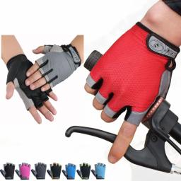 Luvas de ginástica sem dedos para mulheres, homens, ciclismo, motocicleta, levantamento de peso, fitness, bmx, mtb, acessórios de bicicleta - Image 2