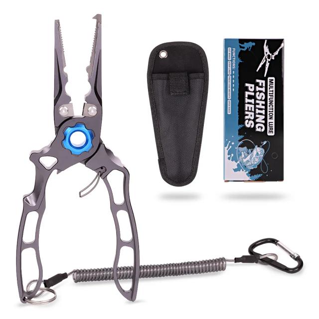 Alicador Multifuncional de Titânio com Corte de Fio em Aço de Tungstênio - Acessórios Essenciais para Pesca