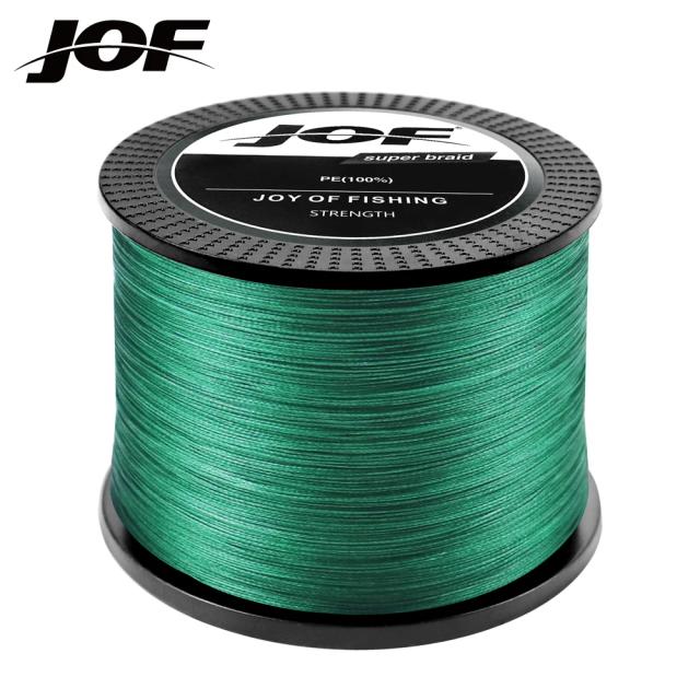 JOF Linha de Pesca Trançada Multifilamento PE Japão 8 Fios 18-88lb