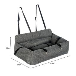 Assento dobrável para animais de estimação, Transportadora para gatos e cães, Assento de reforço macio, Segurança para cachorro, Acessórios para viagem de carro, Transporte para cães pequenos - Image 5