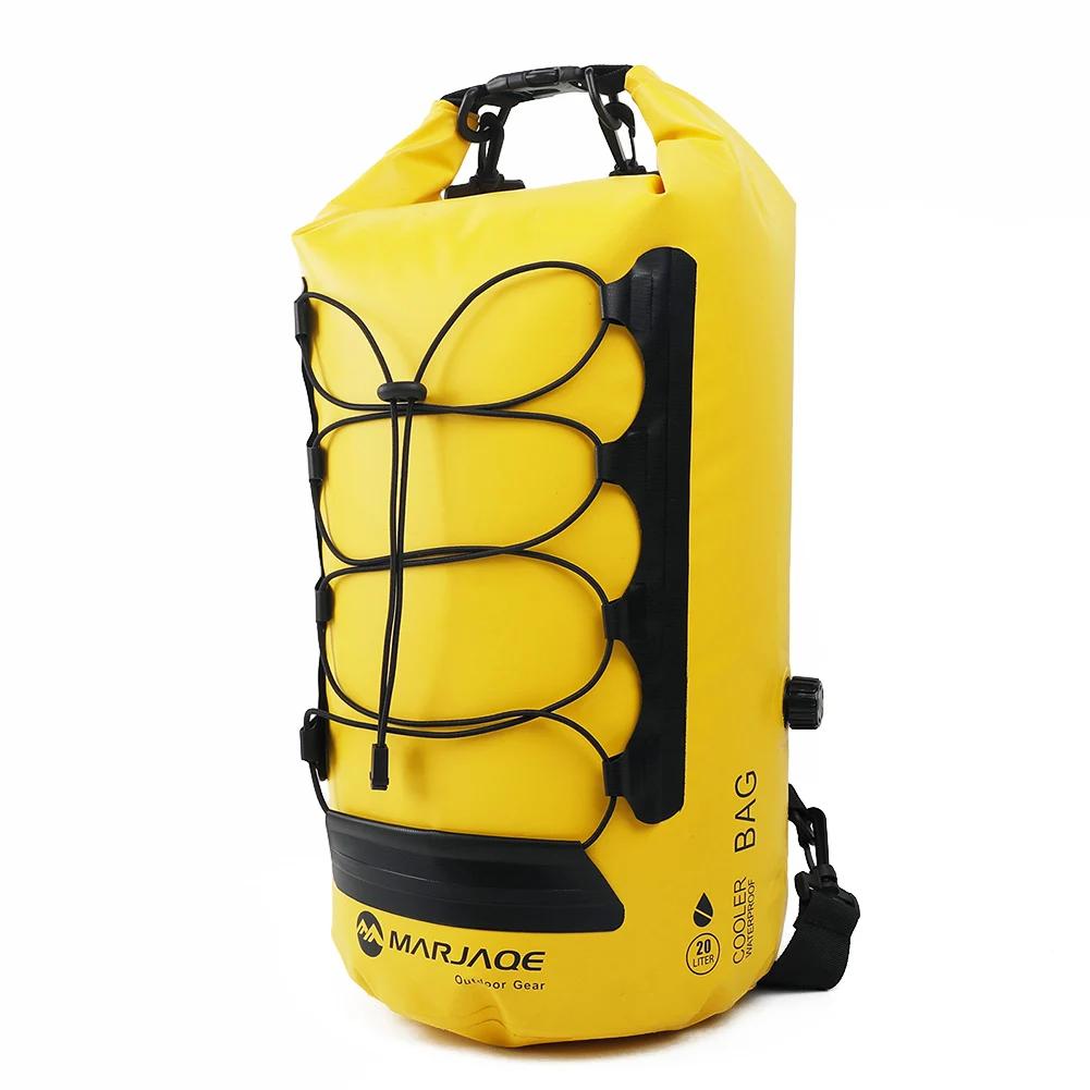 Impermeável isolada mochila para caiaque, rafting, canoagem natação, seco molhado separação, Roll Top encerramento Sack, grande capacidade, 20L - Image 1