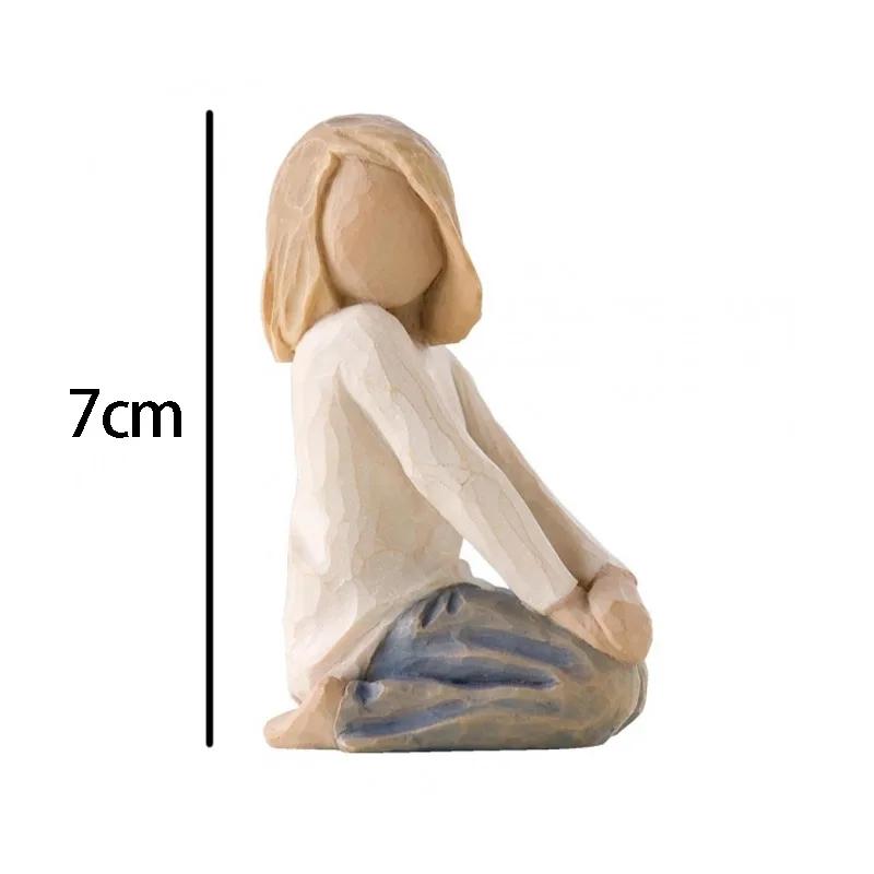 Resina Casal Estátua Miniaturas Caráter Familiar, Enfeites, Acessórios Para Casa, Dia Dos Namorados, Casamento Aniversário Presentes - Image 1
