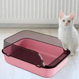 Grande capacidade gato areia caixa, plástico anti-respingos gatos sanita, pet sandbox, bandeja do gatinho, Bedpan, limpeza bacia do banho suprimentos - Image 5