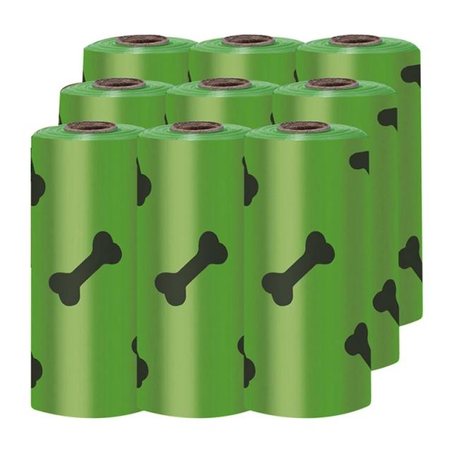 Sacos Biodegradáveis para Cocô de Cães - Ecológicos, Verdes e Reforçados, 1 Conjunto
